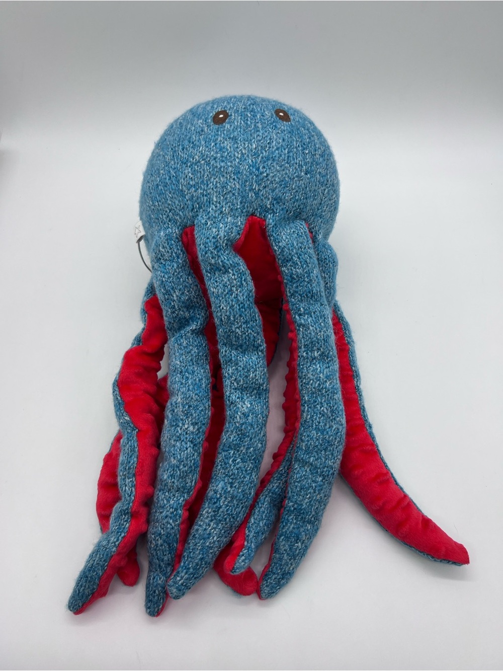Alberta Turquoise and Red Plush Octopus Stuffed Animal for Kids NWT